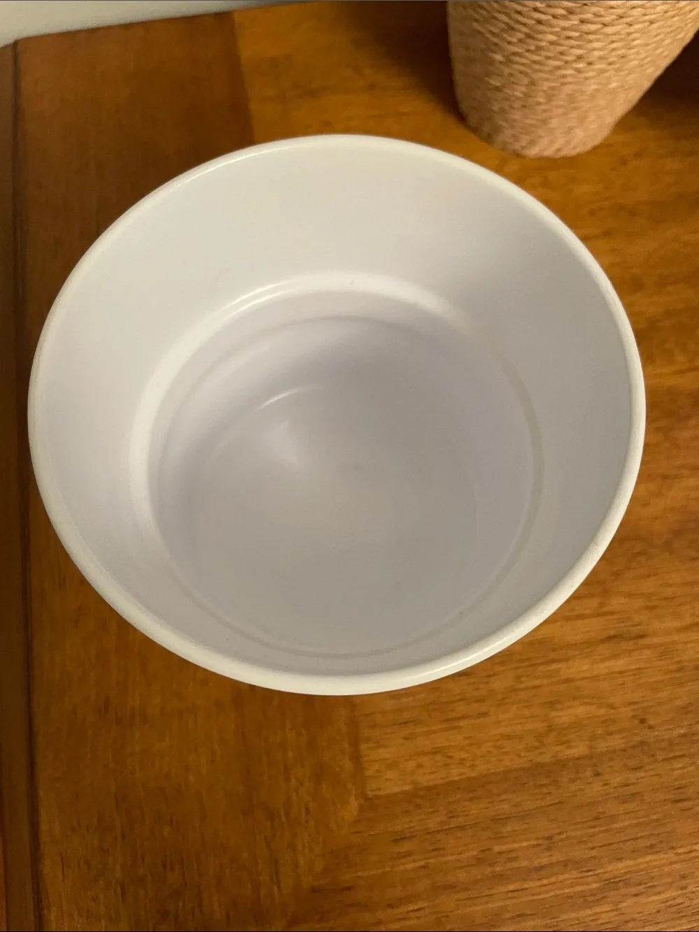 IKEA White KARDEMUMMA Ceramic Plant Pot